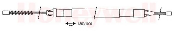 Imagine Cablu, frana de parcare BENDIX 432854B