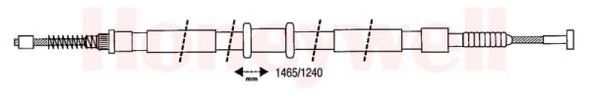 Imagine Cablu, frana de parcare BENDIX 432991B