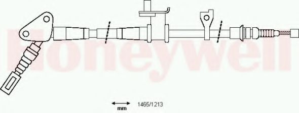 Imagine Cablu, frana de parcare BENDIX 434354B