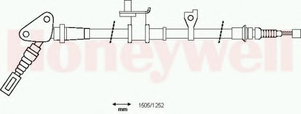 Imagine Cablu, frana de parcare BENDIX 434355B