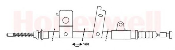 Imagine Cablu, frana de parcare BENDIX 434371B