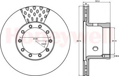 Imagine Disc frana BENDIX 567122B