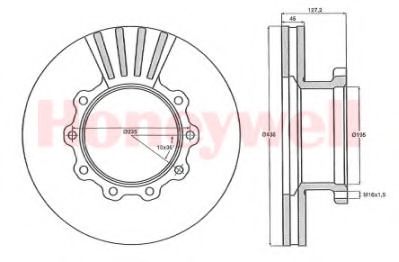 Imagine Disc frana BENDIX 567152B