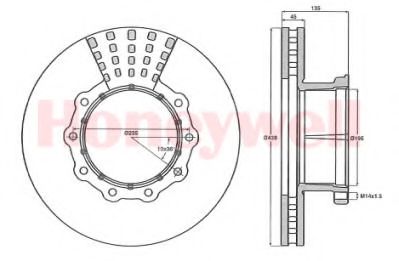 Imagine Disc frana BENDIX 567555B