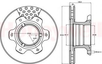 Imagine Disc frana BENDIX 567763B