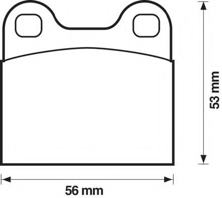 Imagine set placute frana,frana disc BENDIX 571205B