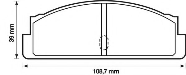 Imagine set placute frana,frana disc BENDIX 571226B