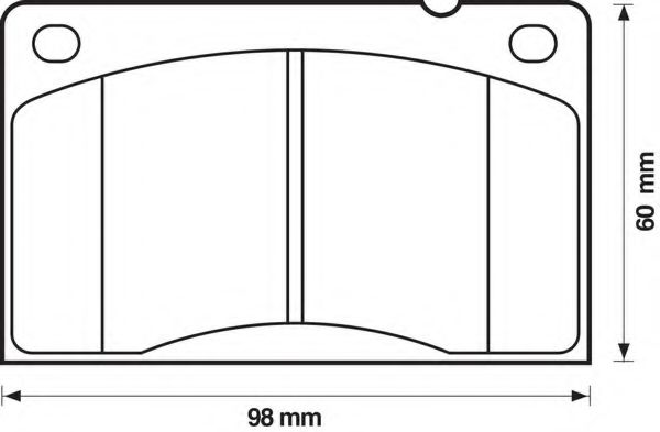 Imagine set placute frana,frana disc BENDIX 571234B