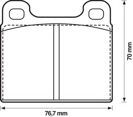 Imagine set placute frana,frana disc BENDIX 571236B