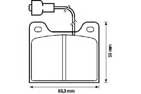 Imagine set placute frana,frana disc BENDIX 571253B