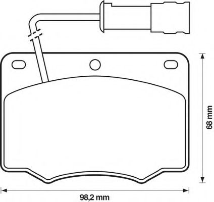 Imagine set placute frana,frana disc BENDIX 571284B