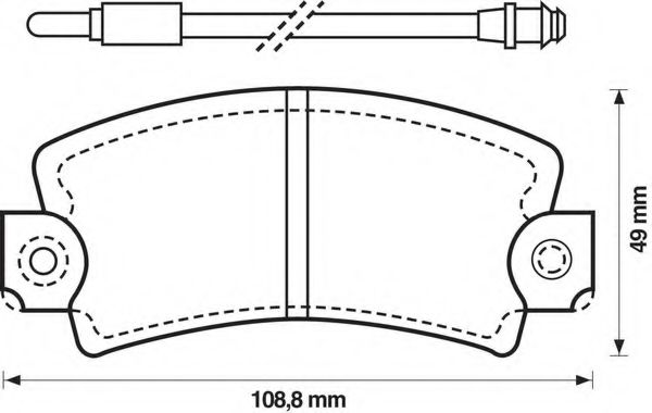 Imagine set placute frana,frana disc BENDIX 571337B