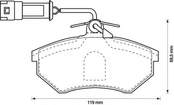 Imagine set placute frana,frana disc BENDIX 571356X