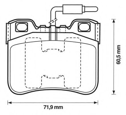 Imagine set placute frana,frana disc BENDIX 571367B