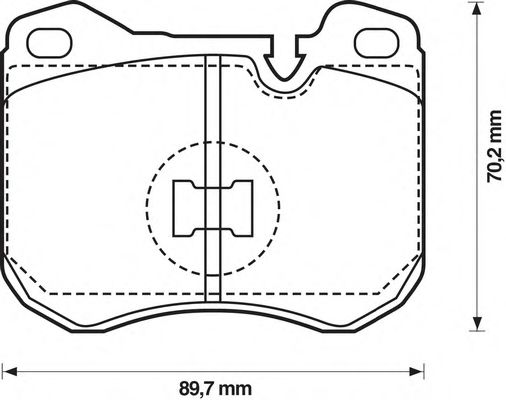 Imagine set placute frana,frana disc BENDIX 571373B