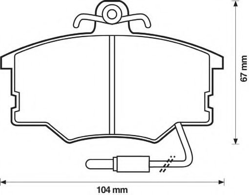 Imagine set placute frana,frana disc BENDIX 571426B