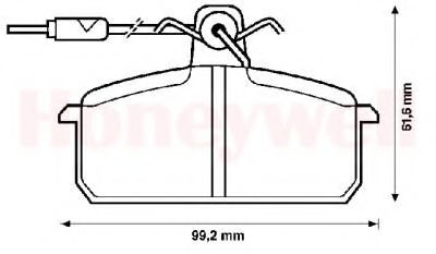 Imagine set placute frana,frana disc BENDIX 571454B