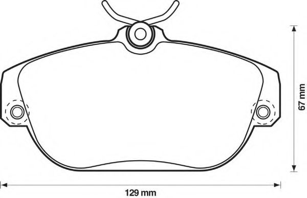 Imagine set placute frana,frana disc BENDIX 571456X