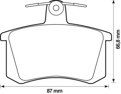 Imagine set placute frana,frana disc BENDIX 571462X