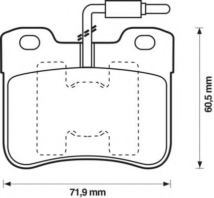 Imagine set placute frana,frana disc BENDIX 571473X