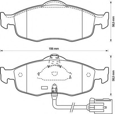 Imagine set placute frana,frana disc BENDIX 571522X