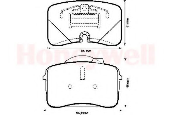 Imagine set placute frana,frana disc BENDIX 571562B