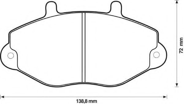 Imagine set placute frana,frana disc BENDIX 571746B