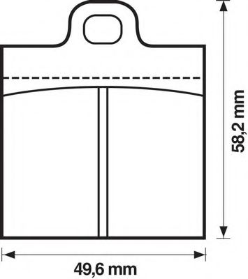 Imagine set placute frana,frana disc BENDIX 571800B