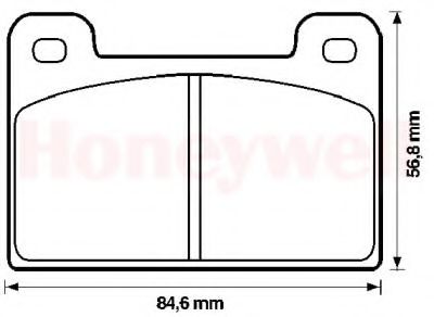 Imagine set placute frana,frana disc BENDIX 571823B