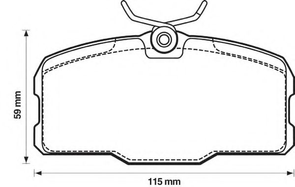 Imagine set placute frana,frana disc BENDIX 571824B