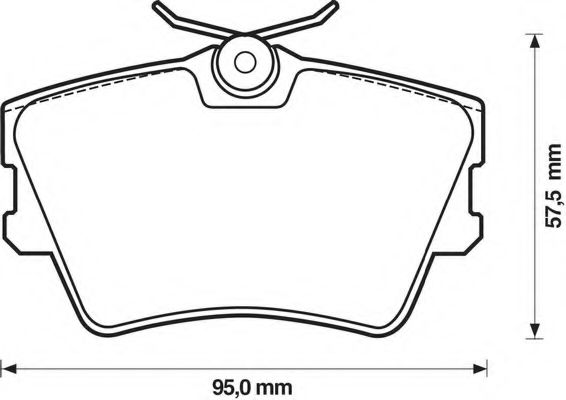 Imagine set placute frana,frana disc BENDIX 571875B