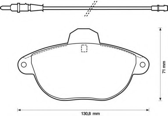 Imagine set placute frana,frana disc BENDIX 571903B