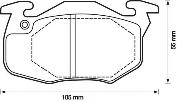 Imagine set placute frana,frana disc BENDIX 571911B