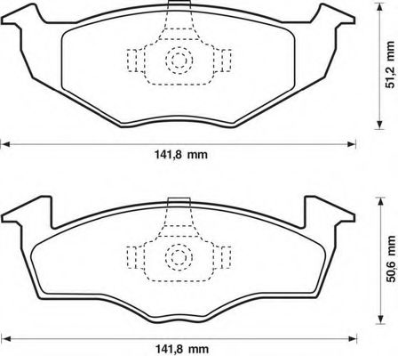 Imagine set placute frana,frana disc BENDIX 571923B