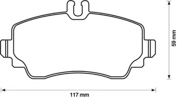 Imagine set placute frana,frana disc BENDIX 571944B