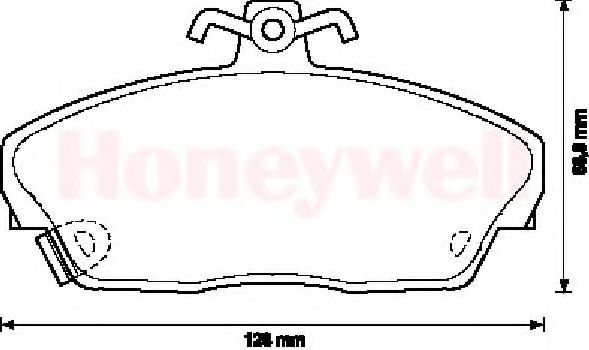 Imagine set placute frana,frana disc BENDIX 571976X