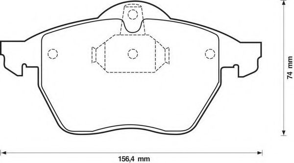 Imagine set placute frana,frana disc BENDIX 571997B