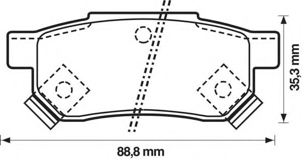 Imagine set placute frana,frana disc BENDIX 572136B