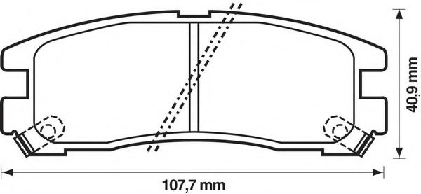 Imagine set placute frana,frana disc BENDIX 572186B