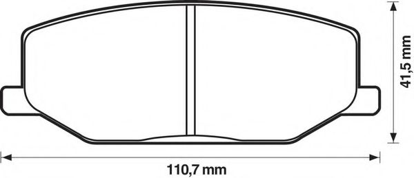 Imagine set placute frana,frana disc BENDIX 572226B