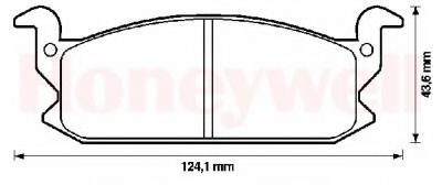 Imagine set placute frana,frana disc BENDIX 572262B