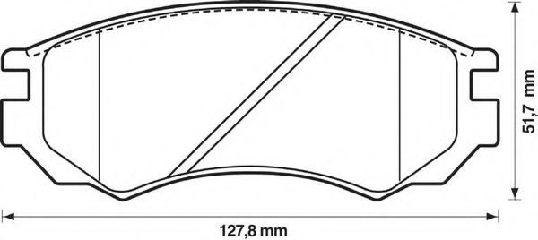 Imagine set placute frana,frana disc BENDIX 572276B