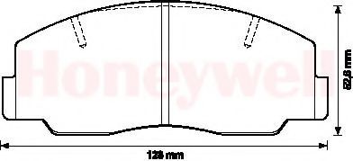 Imagine set placute frana,frana disc BENDIX 572297B