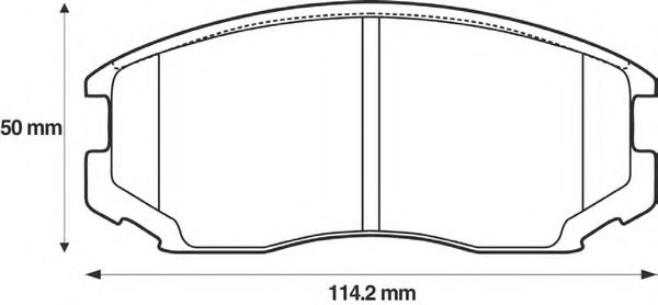 Imagine set placute frana,frana disc BENDIX 572441B