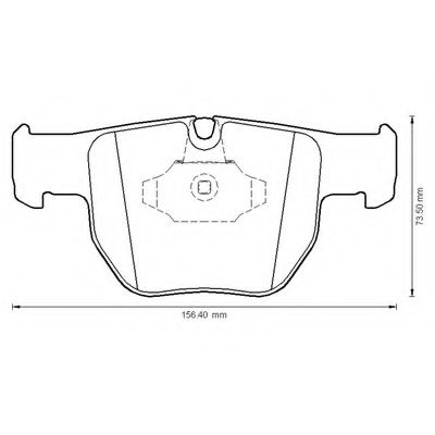 Imagine set placute frana,frana disc BENDIX 572507B