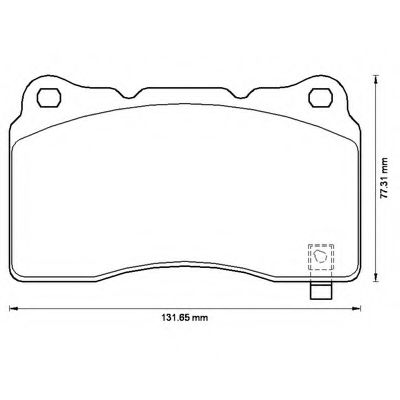 Imagine set placute frana,frana disc BENDIX 572508B