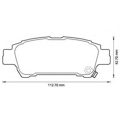 Imagine set placute frana,frana disc BENDIX 572512B