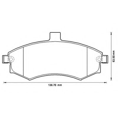 Imagine set placute frana,frana disc BENDIX 572513B