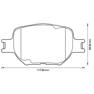 Imagine set placute frana,frana disc BENDIX 572517B