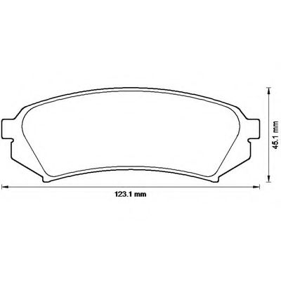 Imagine set placute frana,frana disc BENDIX 572548B